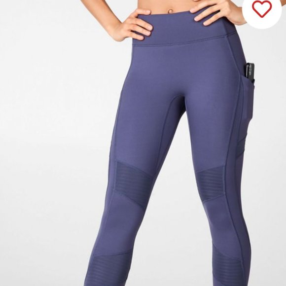 Fabletics Anywhere High-Waisted Moto 7/8 Leggings - Picture 2 of 7